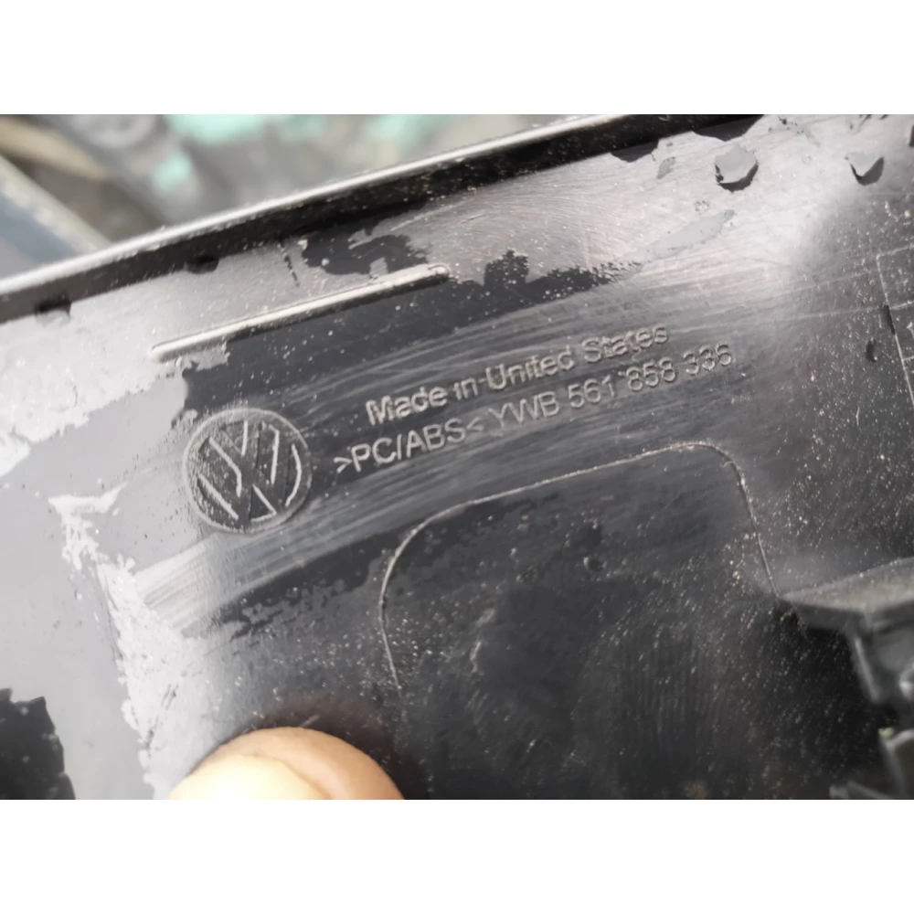 Накладка торпеды центр декор под алюминий VW Passat b7 USA 561-858-336 , 561-857-212-B